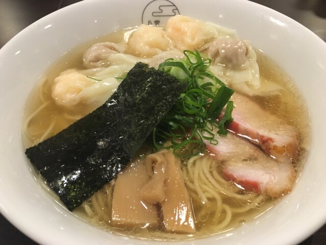 八雲2017年1月の白だし特製ワンタン麺