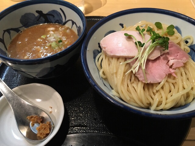 たけもと2017年3月の鶏と魚介のつけ麺大盛